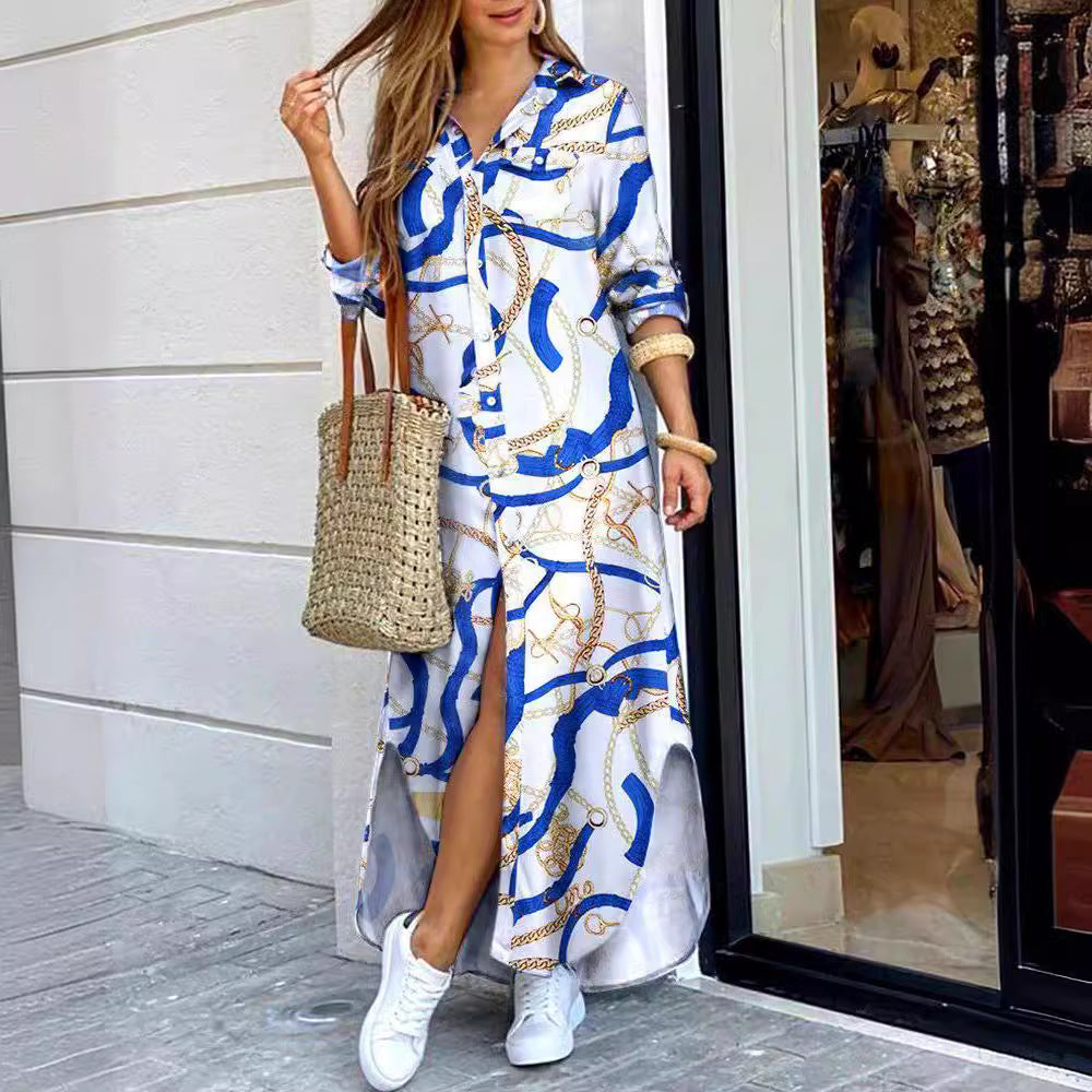 Autumn Fashion Long Sleeve Shirt Dress Dresses