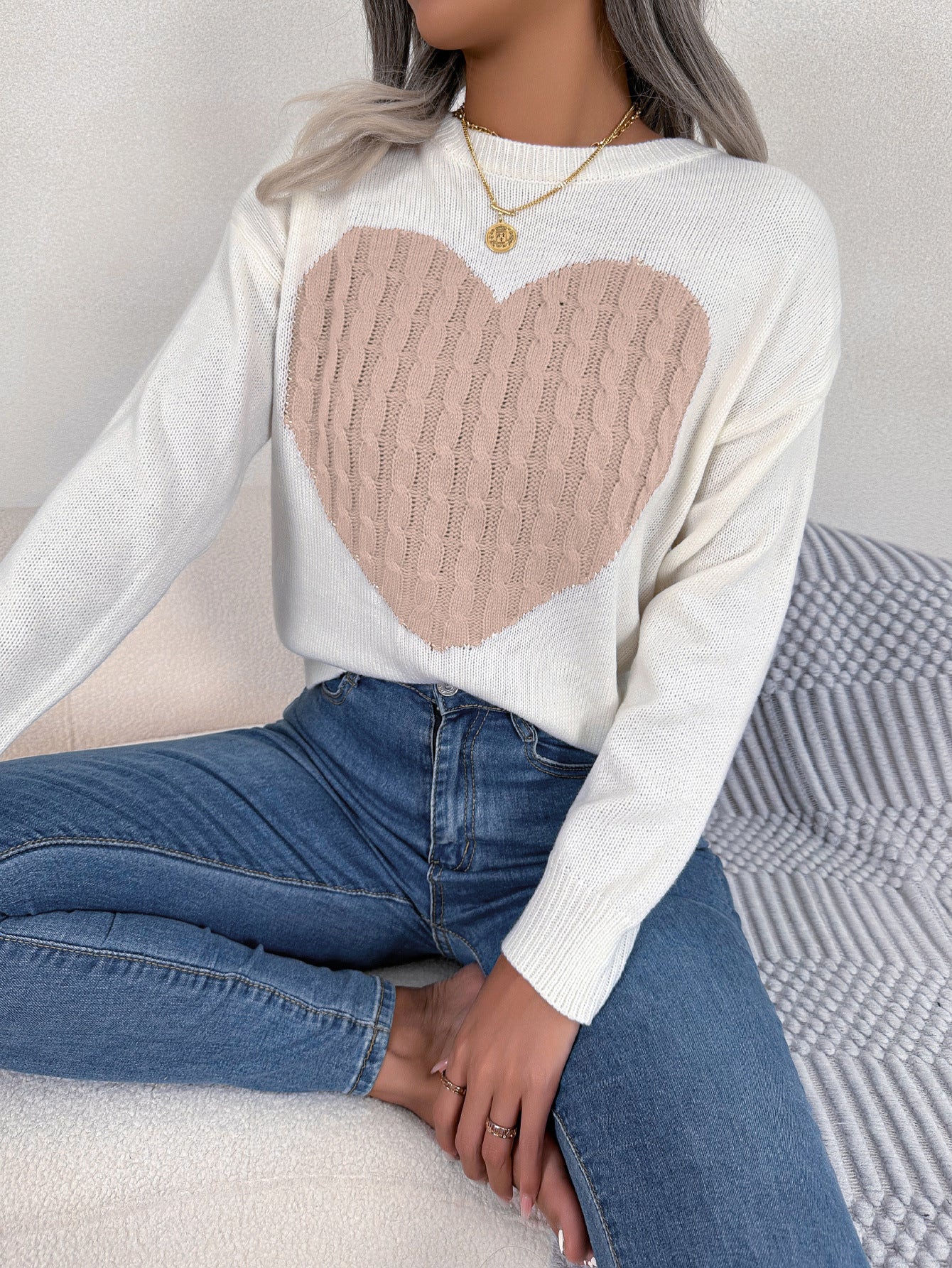 Women's Love Long Sleeve Pullover For Valentine's Sweater