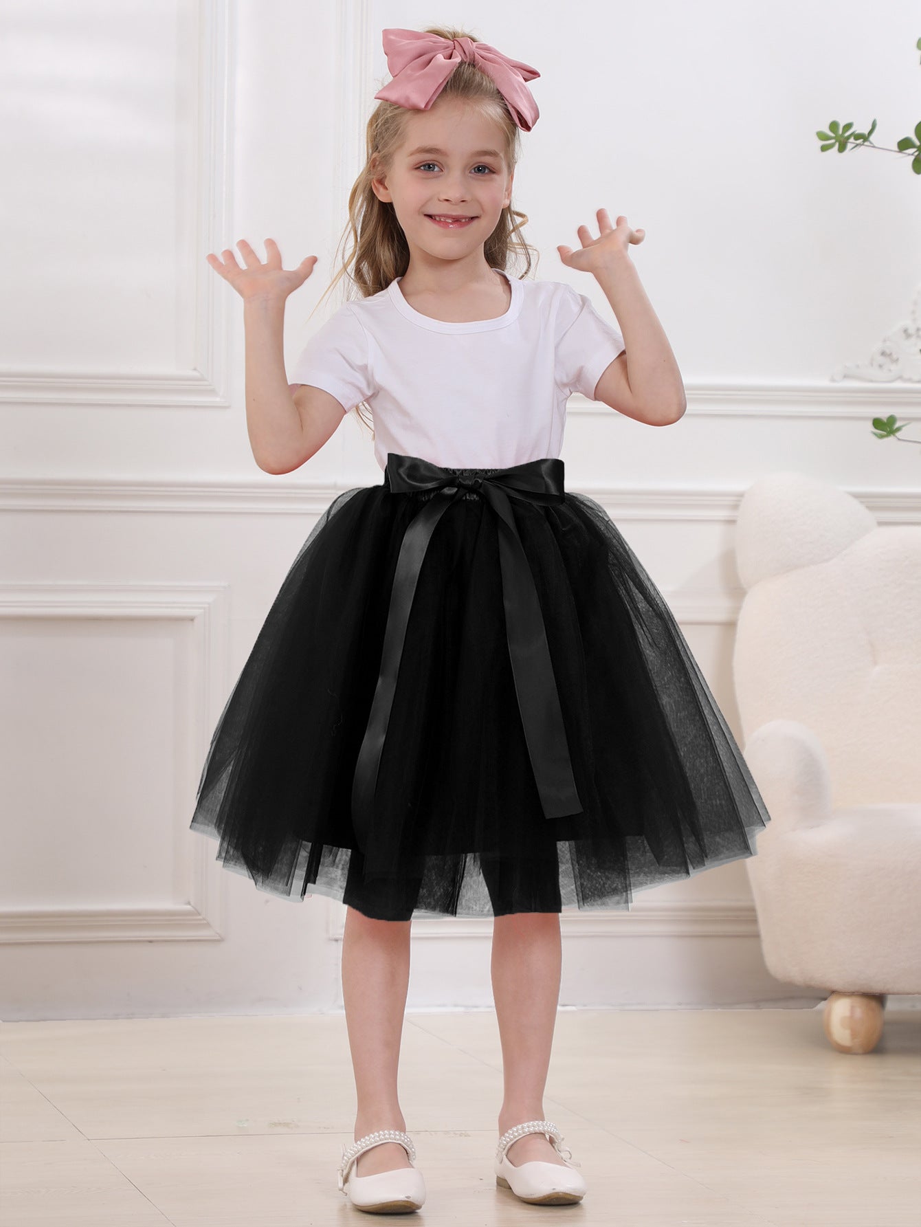 Women's & Children's & Tulle Pettiskirt Flower Dress Skirts