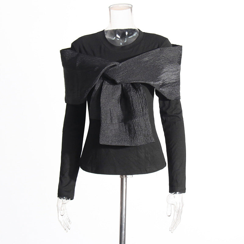 Women's Fashion Niche Style Autumn Round Neck Long Blouses