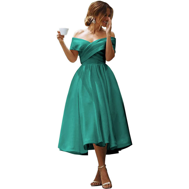 Attractive Comfortable Satin Dress Elegant Simple Wedding Dresses
