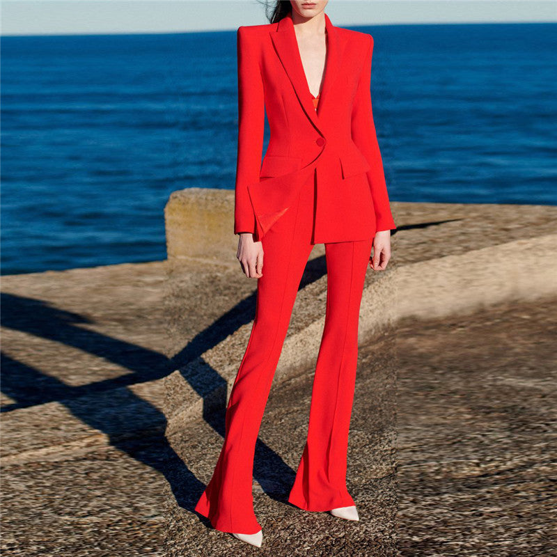 Business Wear One Button Cloth Cover Fashion Casual Suit