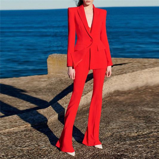 Business Wear One Button Cloth Cover Fashion Casual Suit