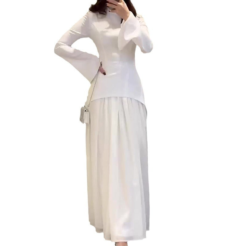 Fashion Lace Up Waist Design Fake Dresses
