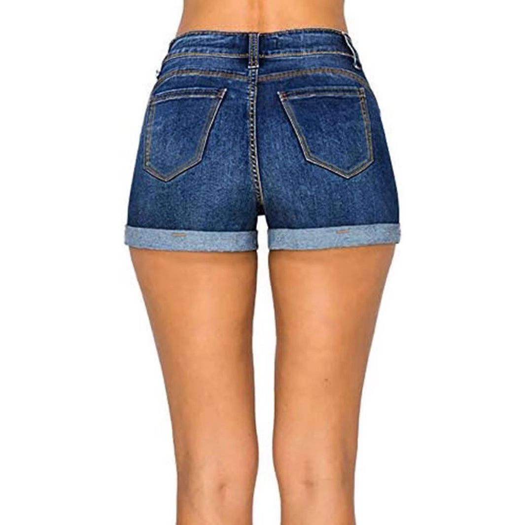 Women's Summer Fashion Wear Stretch High Waist Jeans