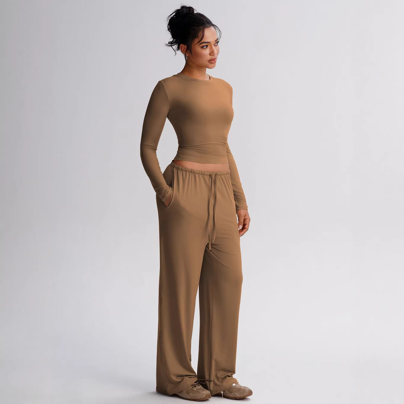 Women's Hip Hop Jazz Dance Loose Simple Solid Fashion Casual Suit