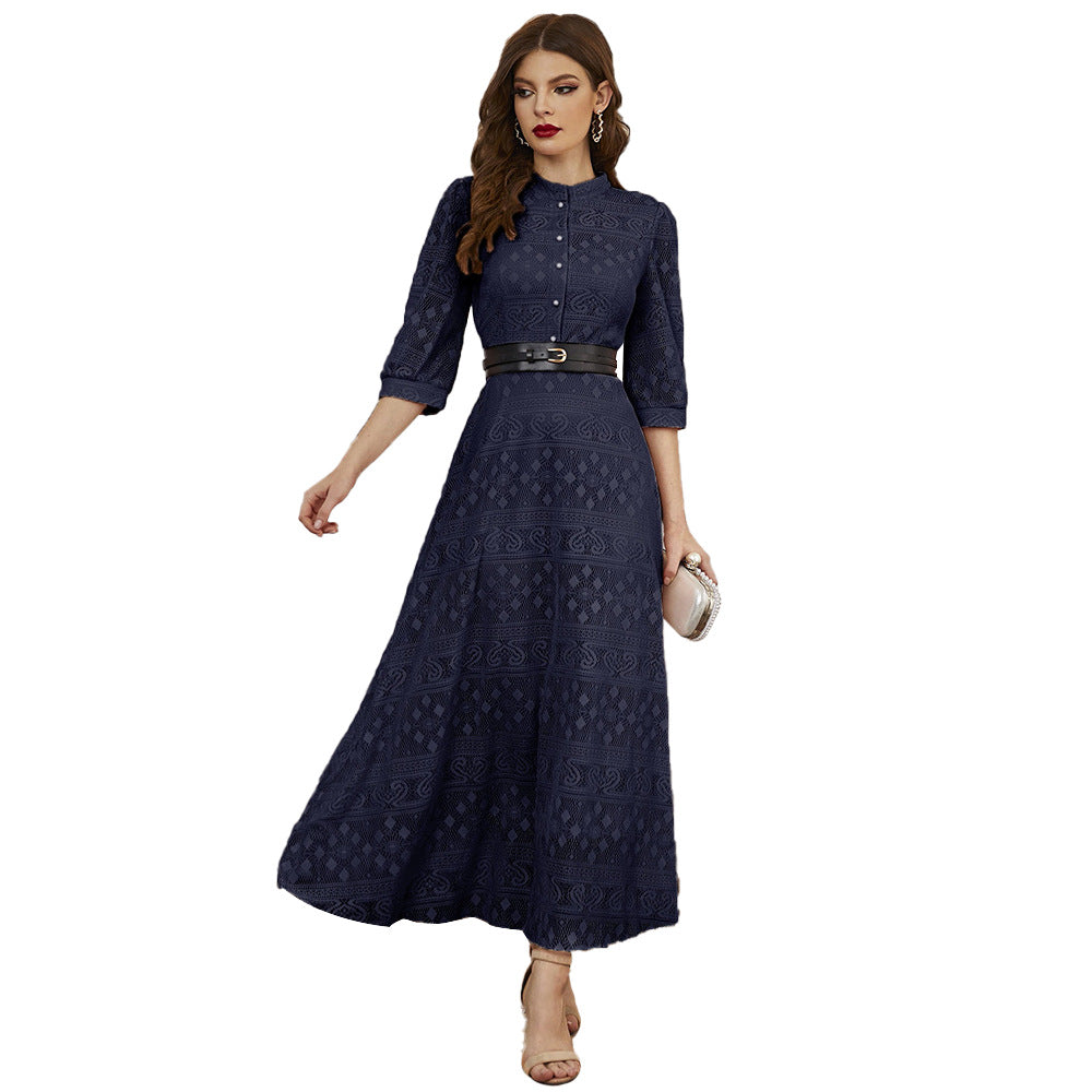 Dress Pure Color Mesh High Waist Skirts