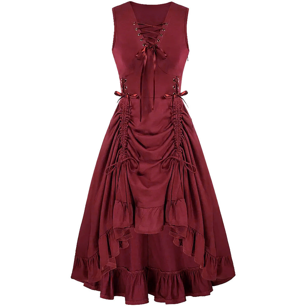 Women's Victorian Dress Renaissance Large High Waist Dresses
