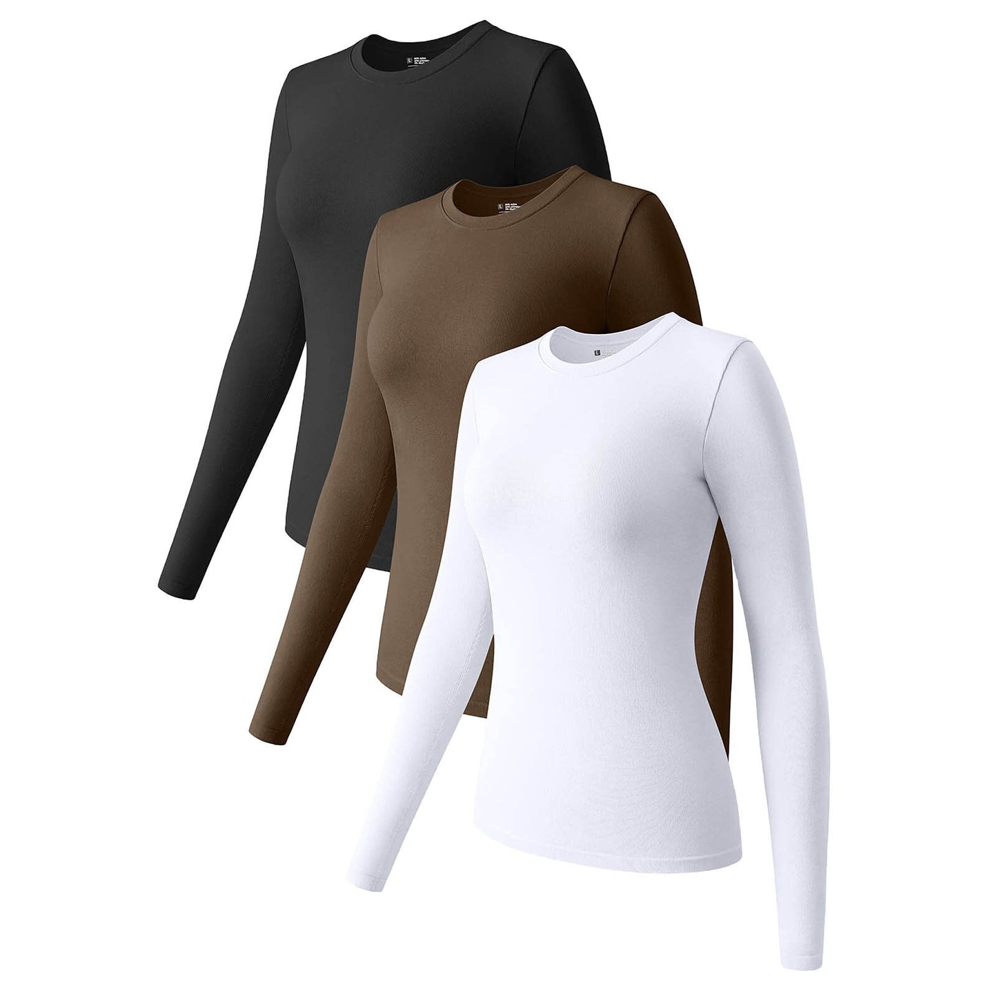 Round Neck Stretch Bottoming Shirt Inner Wear Blouses
