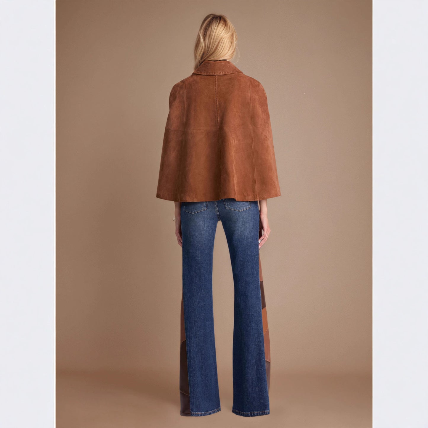 Fashion Retro Loose Design Double Row Metal Buckle Coats