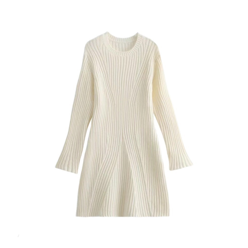 Women's Slouchy Fashion Thread Knitted Dress Dresses