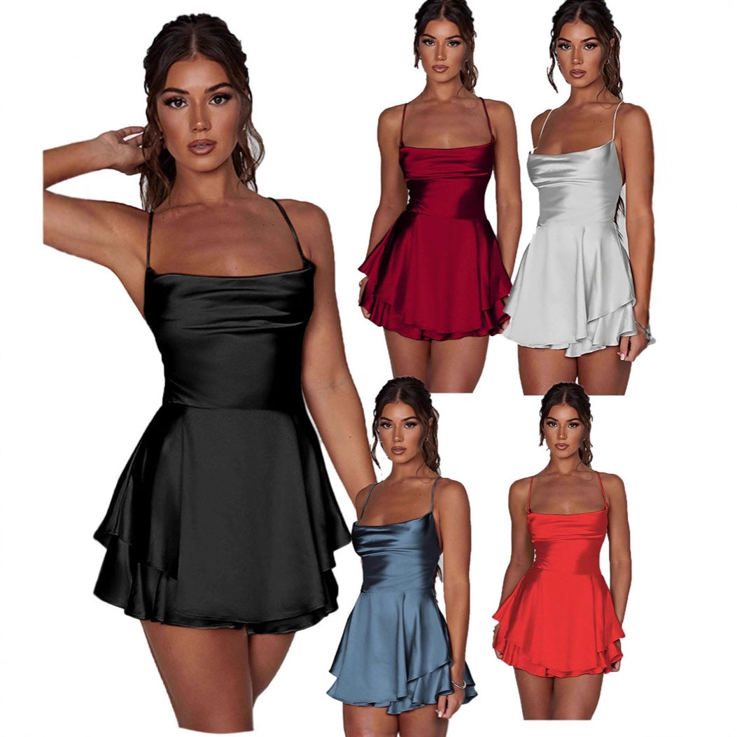 Women's Tube Solid Color Sleeveless High-quality Summer Dress