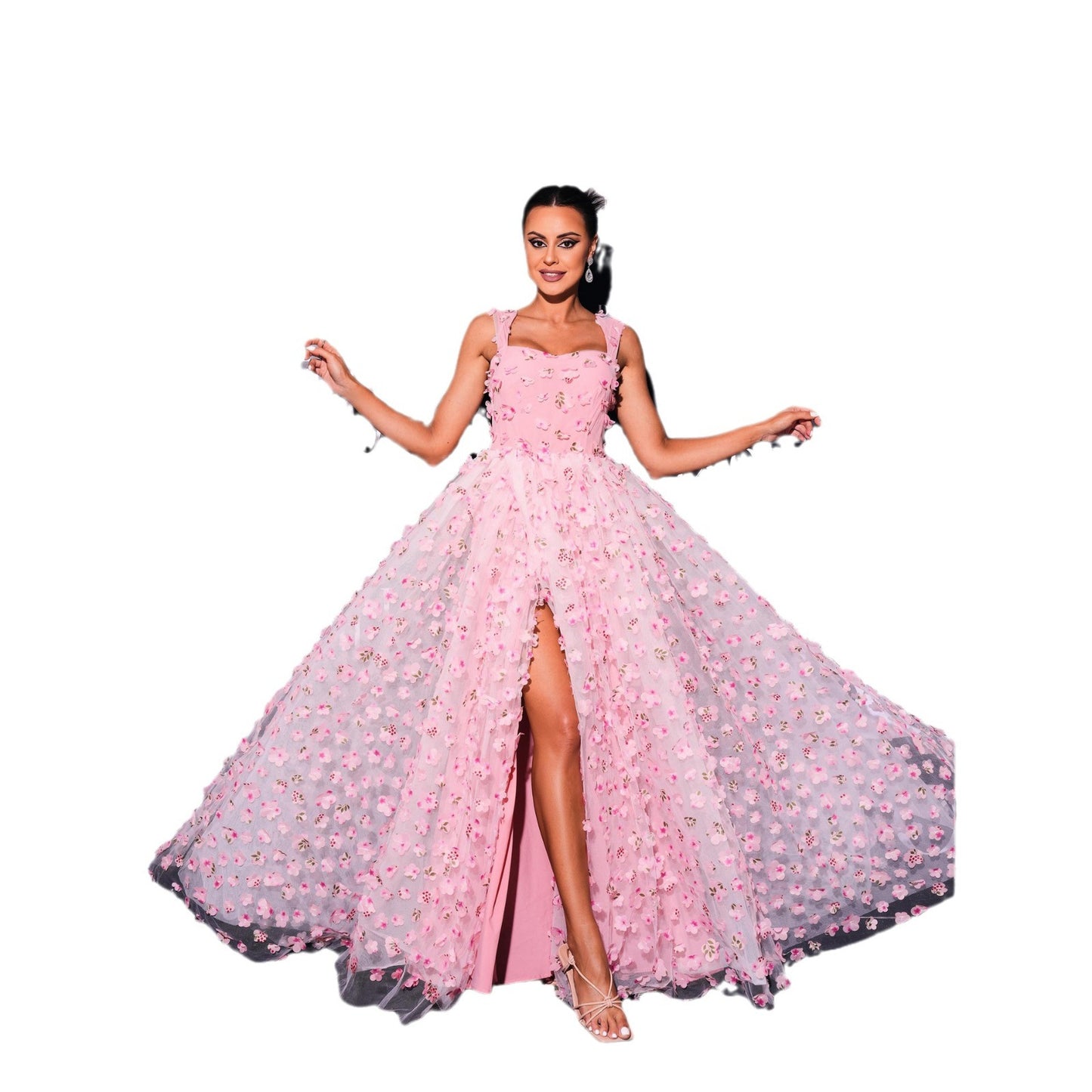 Women's Sling Long Bohemian Style Wide Hem Dresses