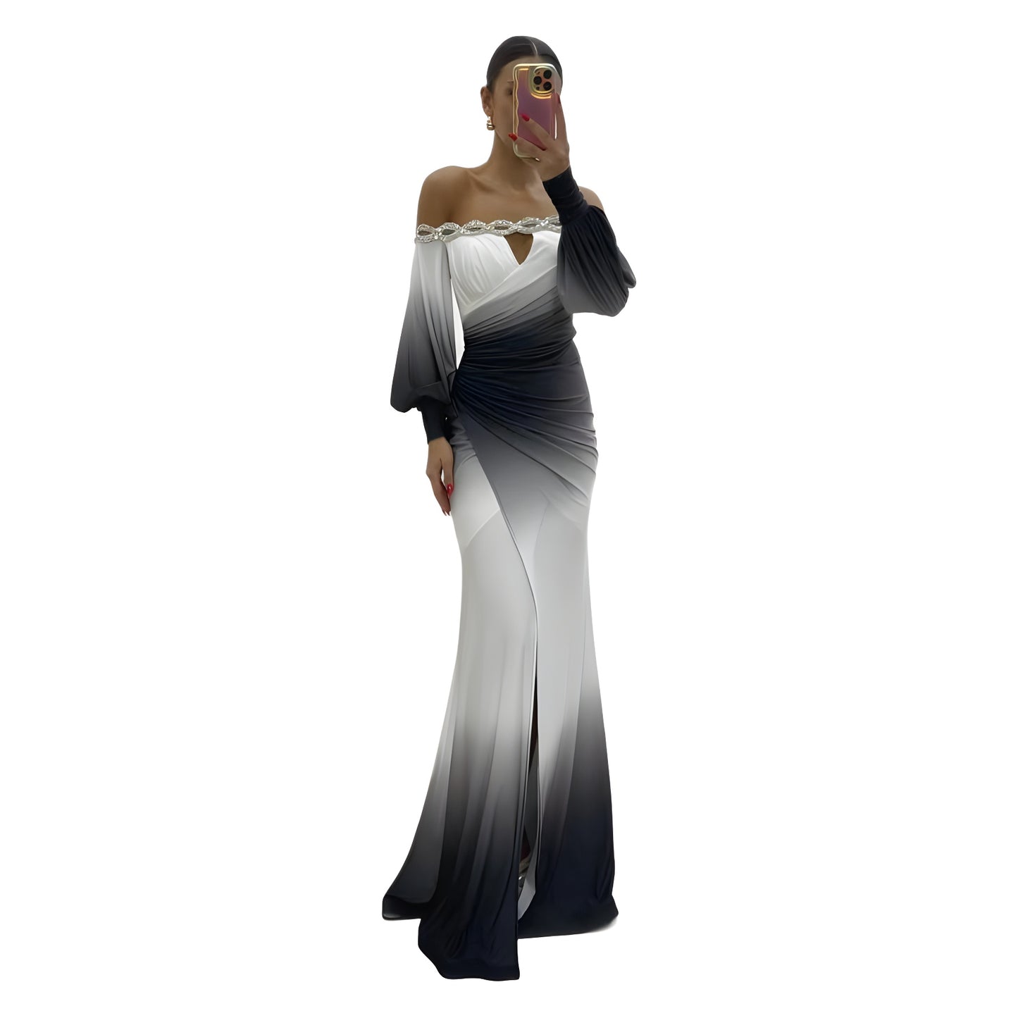 Party Sling Positioning Split Dress Casual Dresses