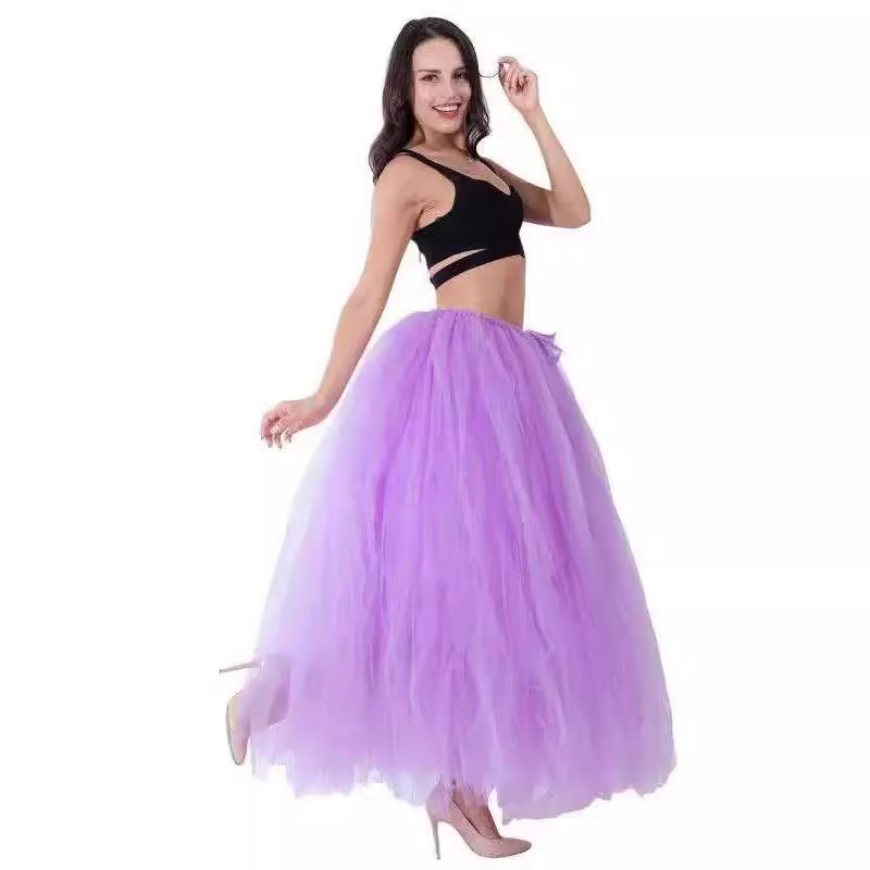 Gauze Hula Performance Grapy Patchwork Assorted Wedding Dresses