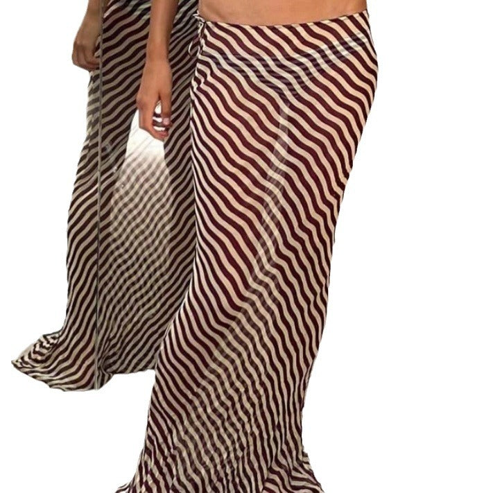 Women's Light Zebra Summer Striped Print Fashion Skirts