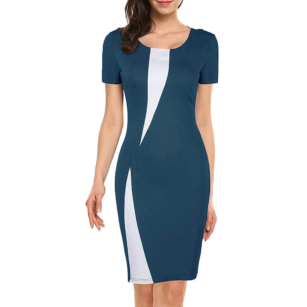 Women's Summer Stretch Slim Pencil Sexy Tight Casual Dress