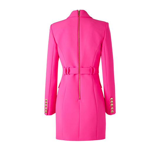 Long Sleeve Lace Up Slim Fit Elegant Dress Dresses