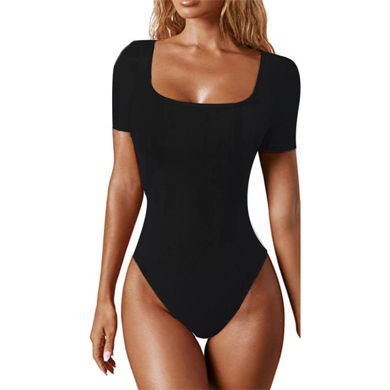 Women's Sleeve Slim Fit Solid Color Jumpsuits