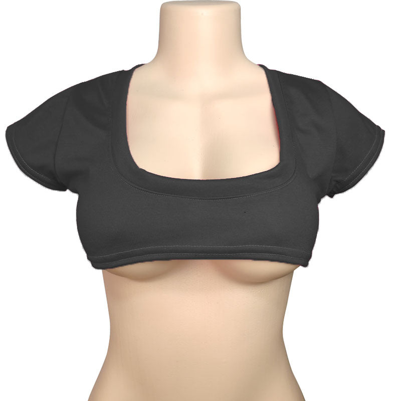 Women's Two-dimensional Pure Color Half Milk T-shirt Cute Blouses