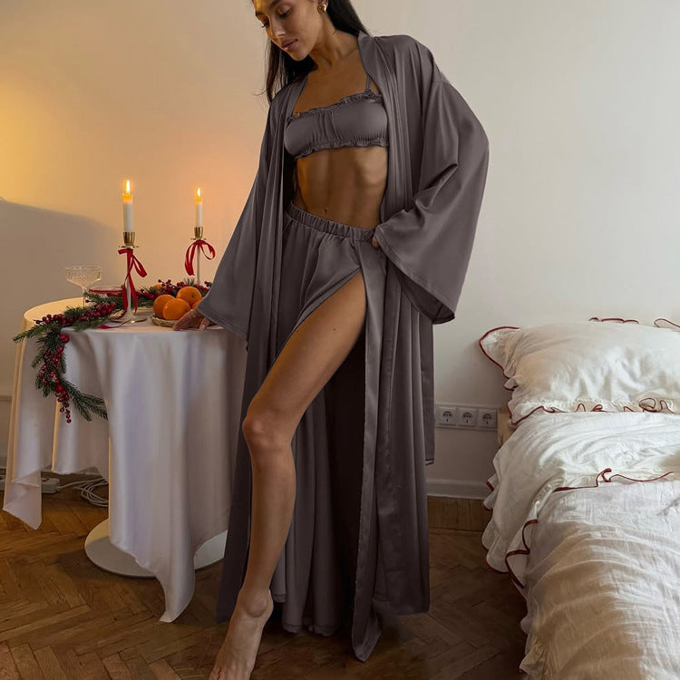 Women's Casual Fashion Autumn Long Sleeve Robe Suits