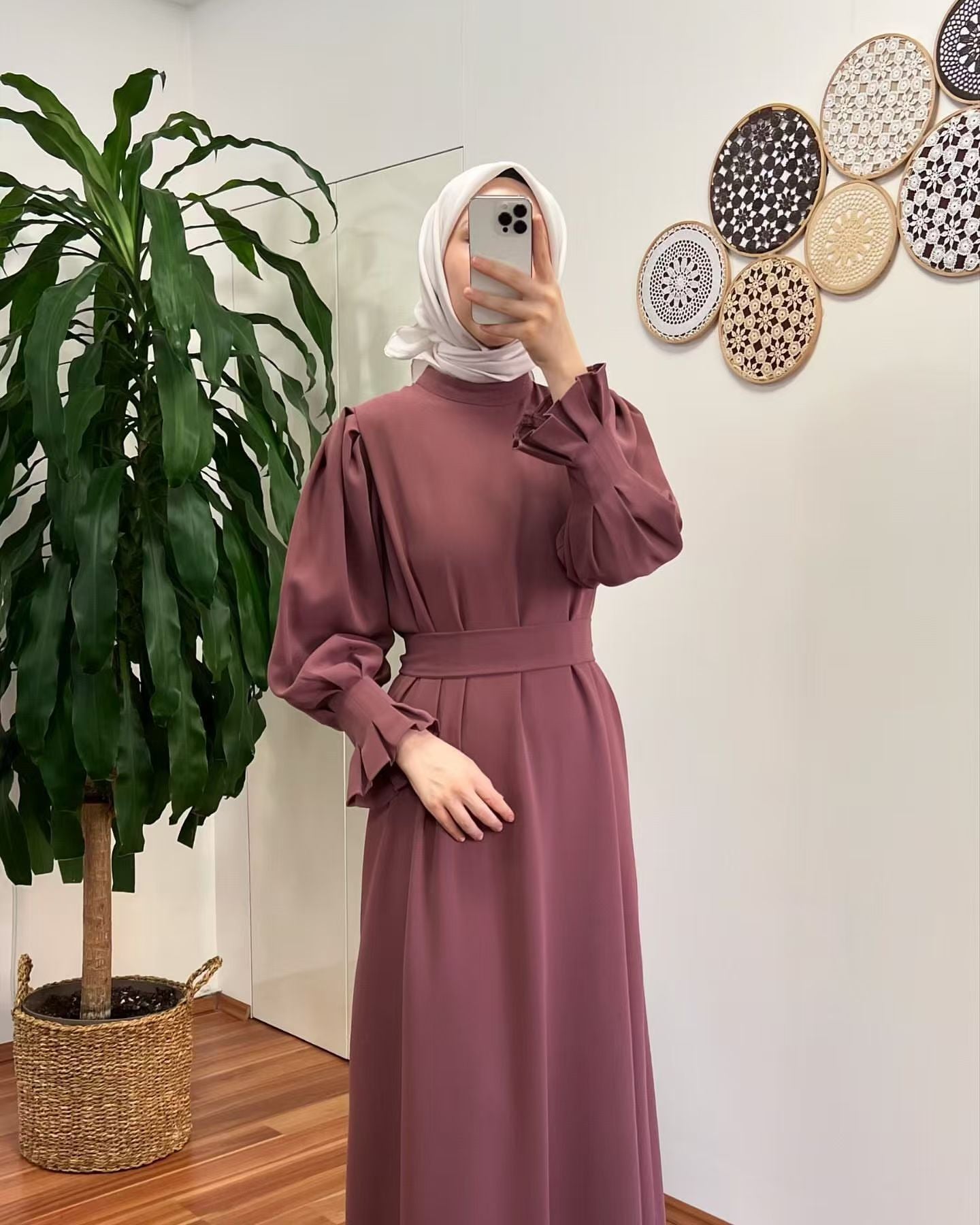 Women's Muslim Slim Temperament Robe Dress Dresses