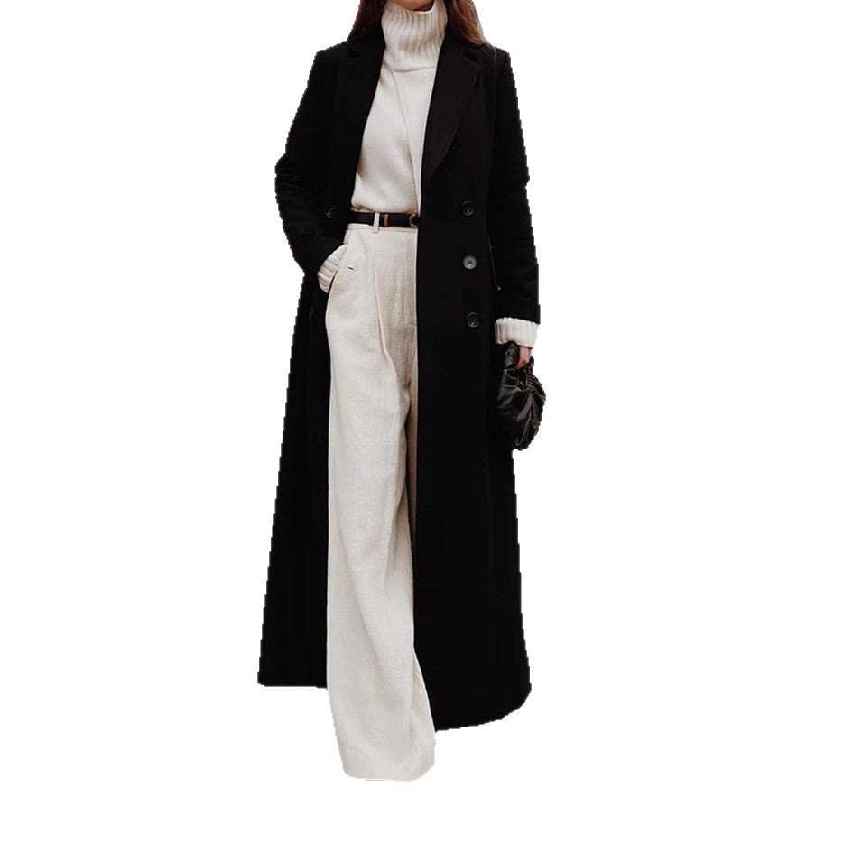 Women's Loose Casual Long Solid Color Temperament Coats