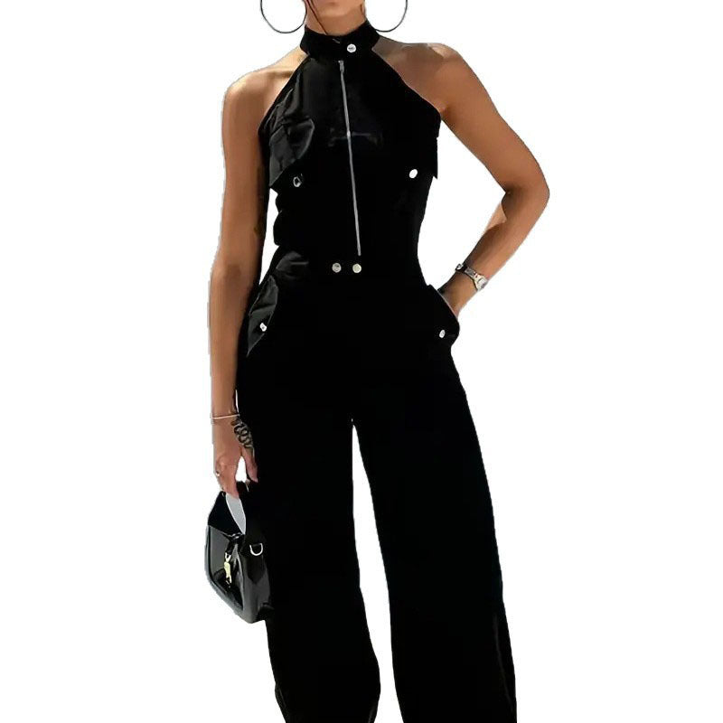 Women's Summer Sexy Halter Working Two-piece Pants