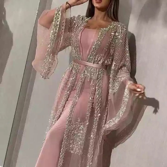 Women's Lace Deep Chinese Style Retro French Evening Dresses