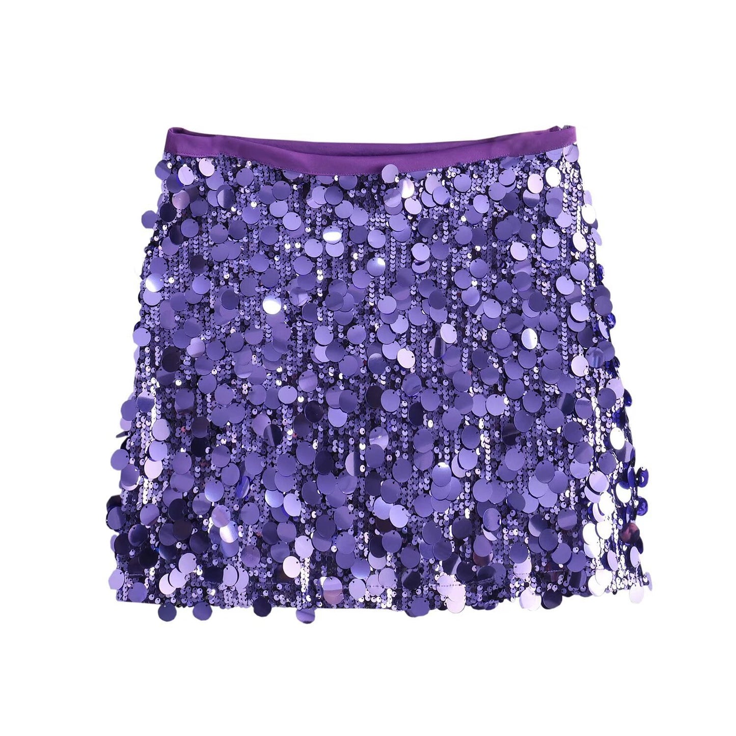Women's Elegant Slightly Mature Fashion Festival Sequined Skirts