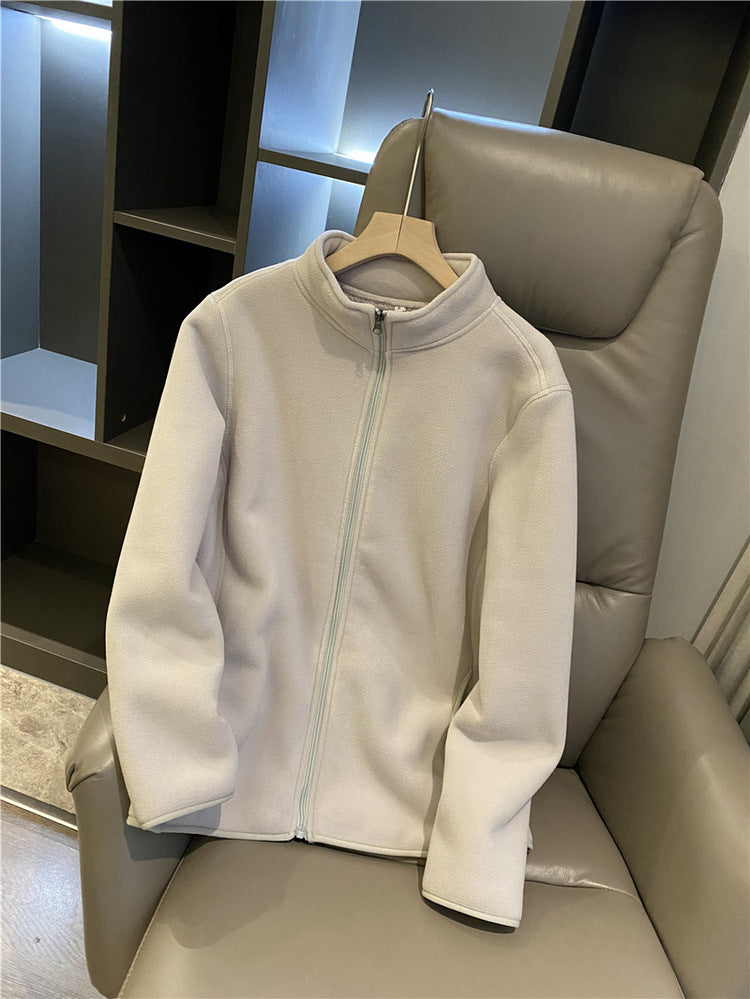 Composite Veet Lamb Fur Windproof Thickening Stand Jackets