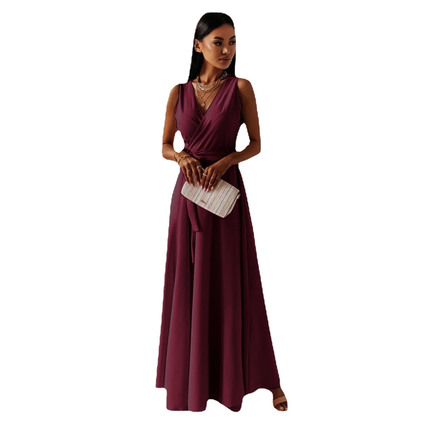 Trendy New Women's Solid Color Formal Dress