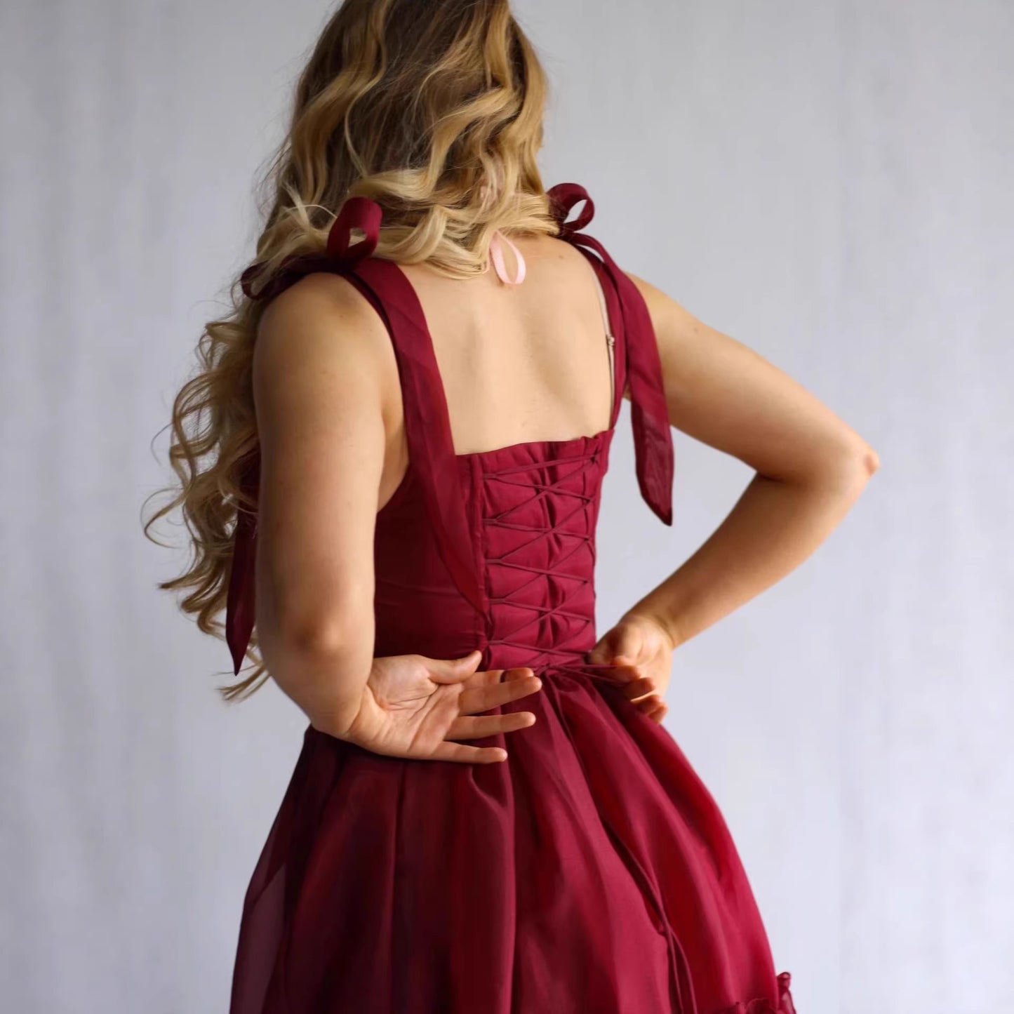 Durable Comfortable Women's Fishbone Pettiskirt Suspender Dress