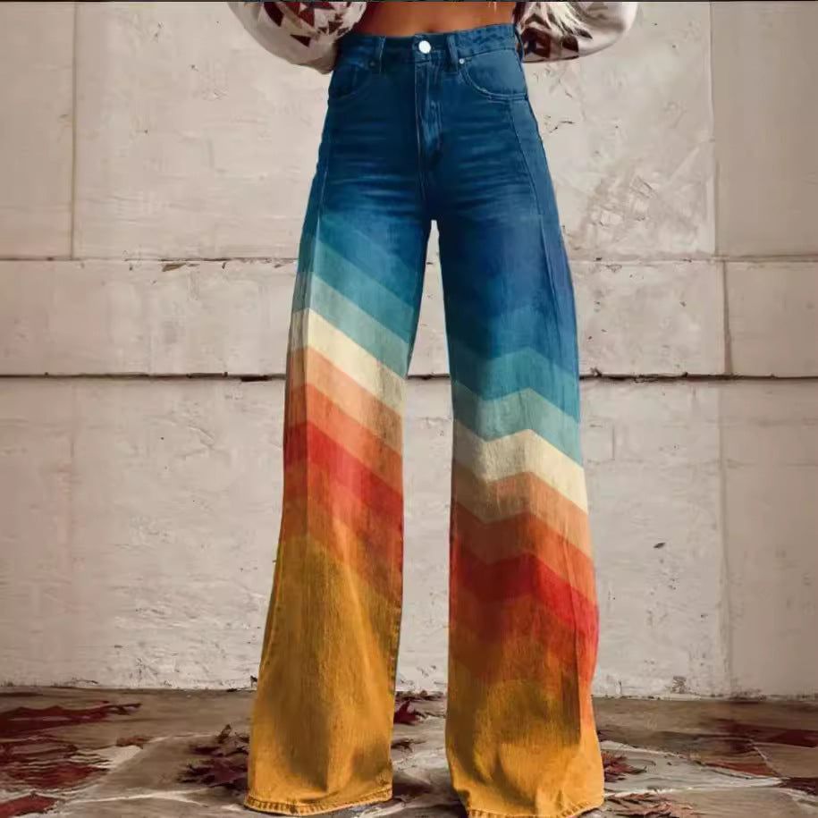 Women's Slouchy Classic Casual Thin Trousers Jeans