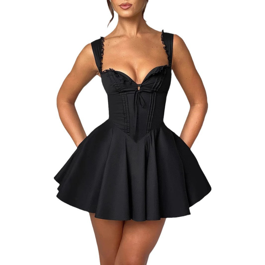 Women's Sleeveless Temperament Camisole Lace Backless Clothing
