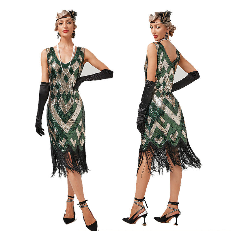 Dress Party Dance Host Sequin Toast Evening Dresses