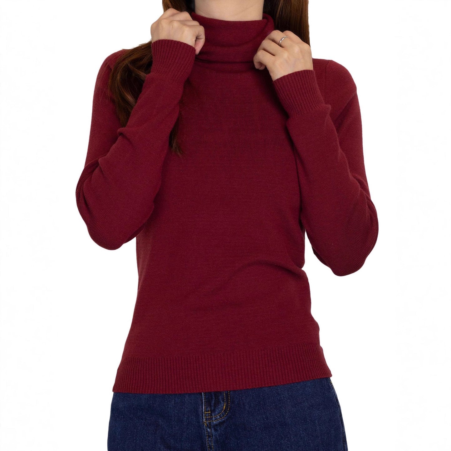 Women's Idle Style Turtleneck Bottoming Lapel Inner Sweaters