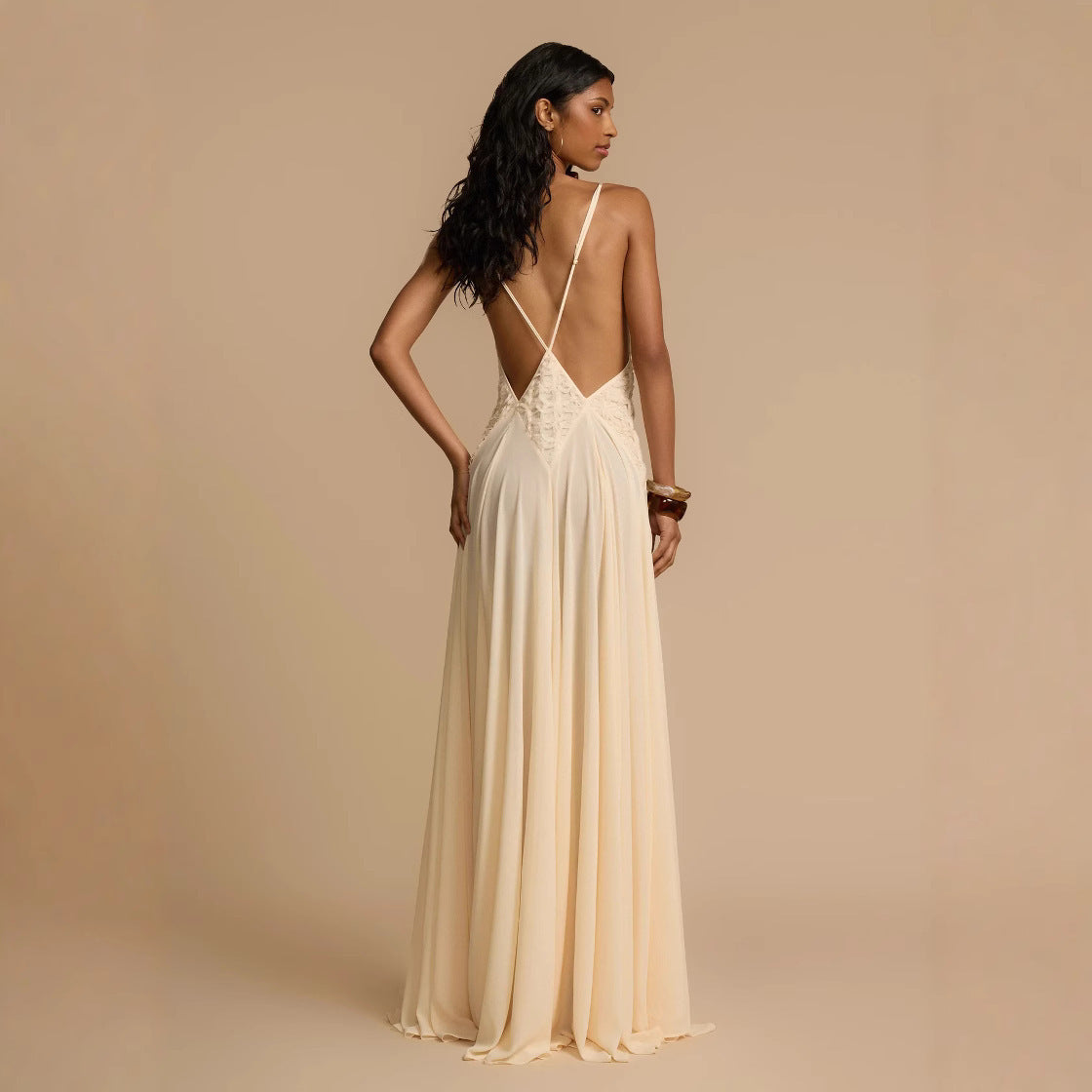 Women's Summer Simplicity Hollow Out Stitching Lace Dresses
