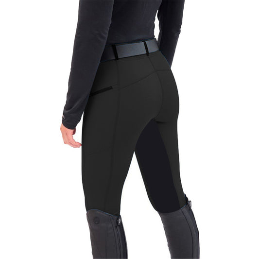 Fit Elastic Stitching Jodhpurs Casual Ankle Pants
