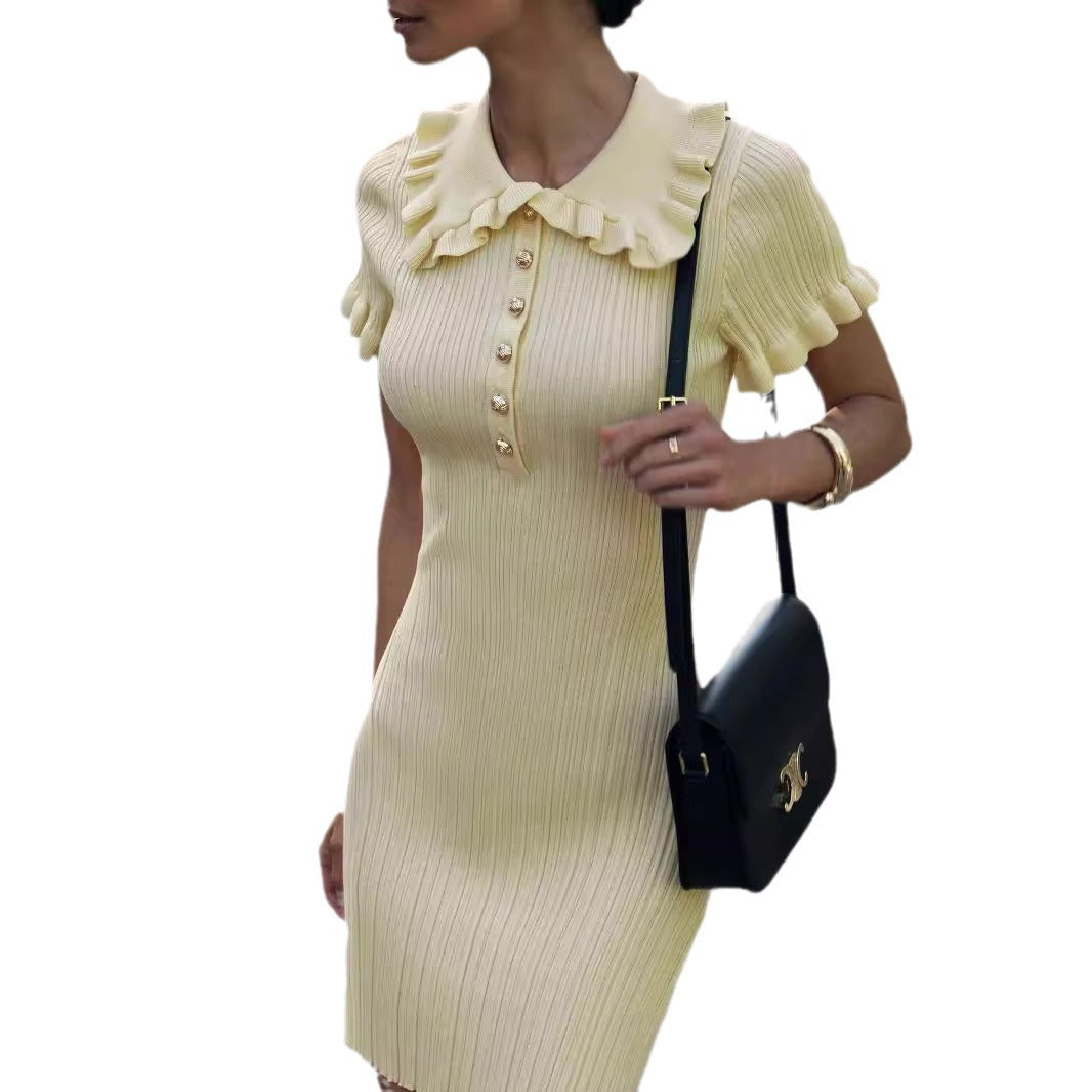 Classic Style Dress Summer Retro French Dresses