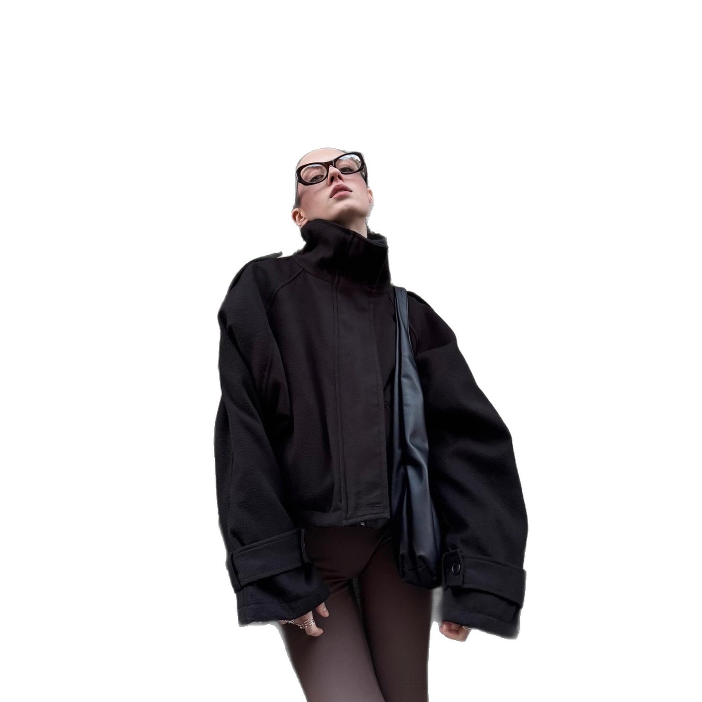 Autumn Korean Style Loose Versatile Stand Coats