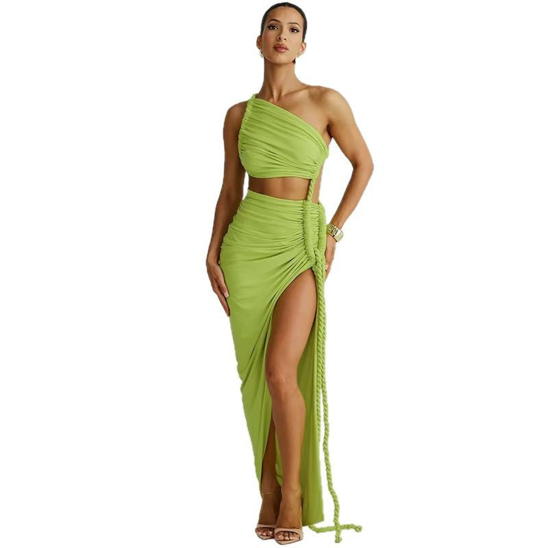 Women's Strapless Dress Summer Sexy Backless Hemp Dresses