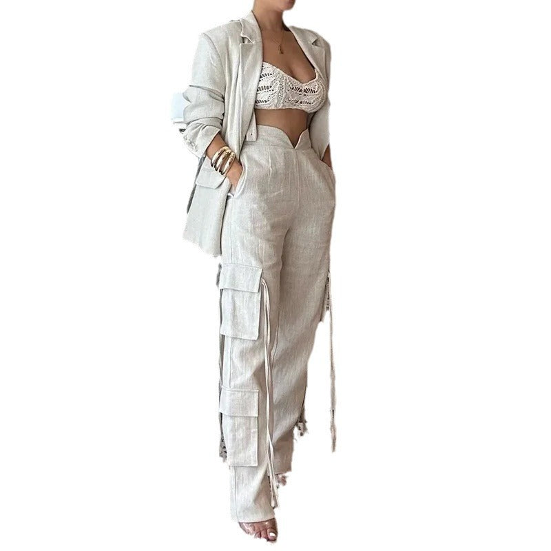 Summer Fashion Street Hot Solid Color Suits