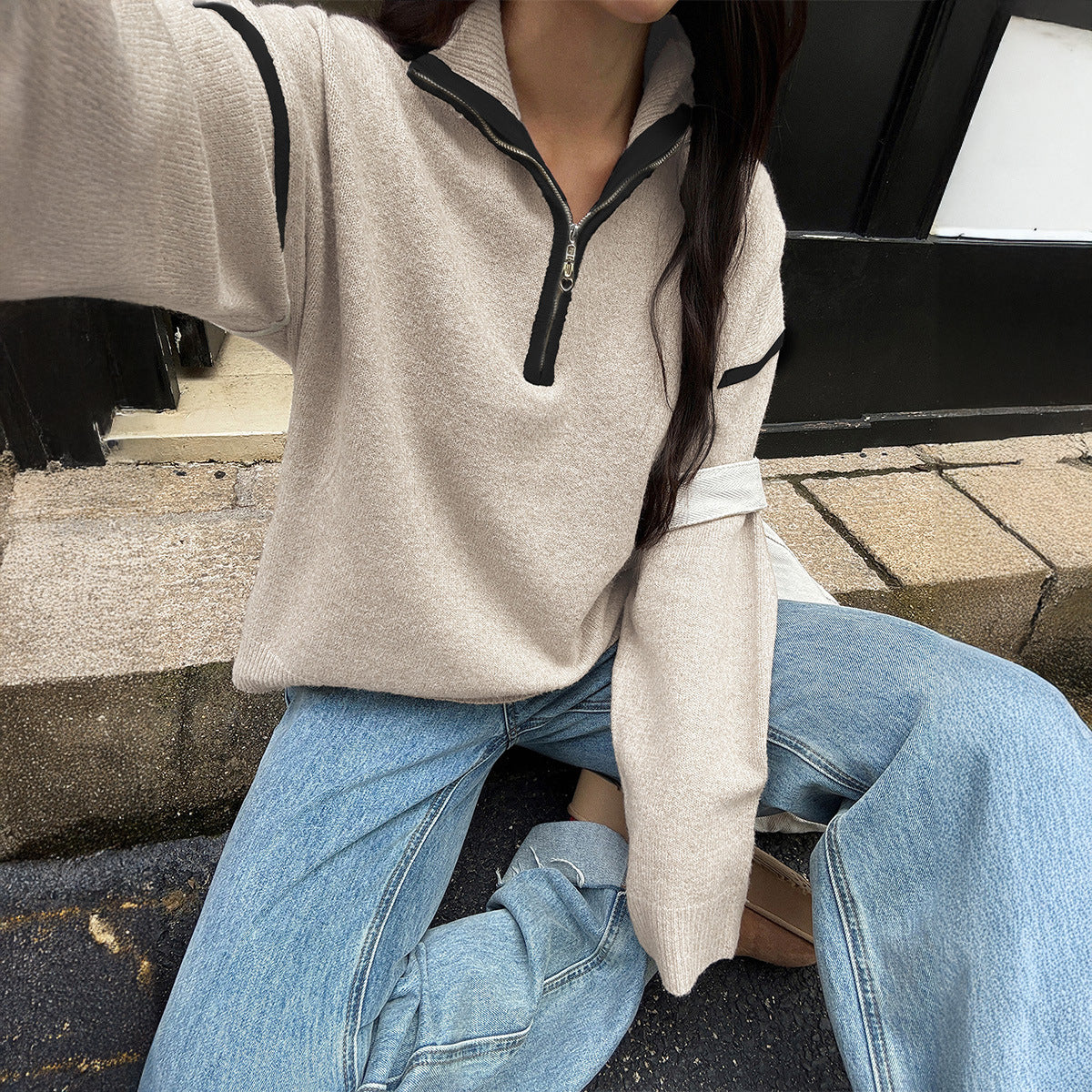 Women's Casual Simple Solid Color Long Sleeve Sweaters