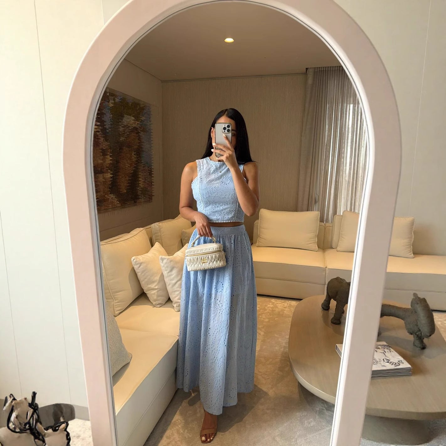 Pretty Lace Vacation Loose Casual Two-piece Suits