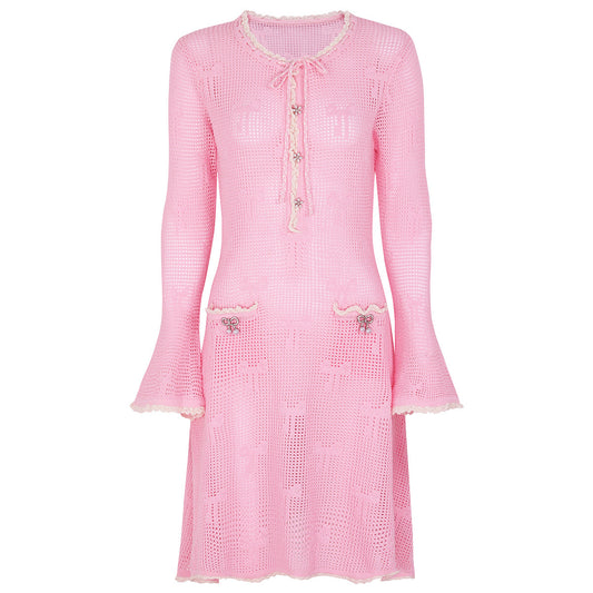 Quality Autumn Long Sleeve Elastic Knitted Dresses