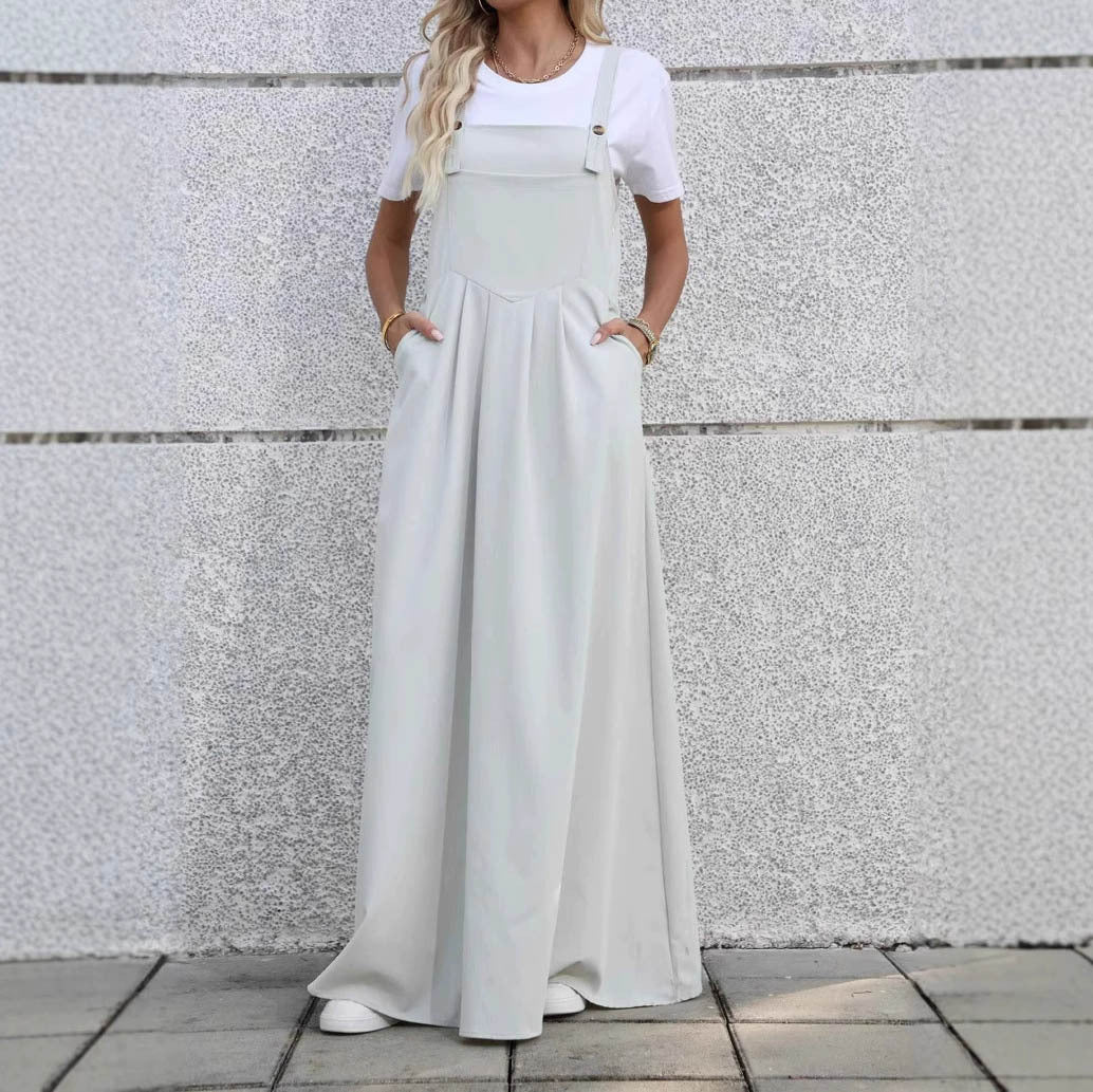 Casual Design Waist Pleated Slimming Elegant Dress