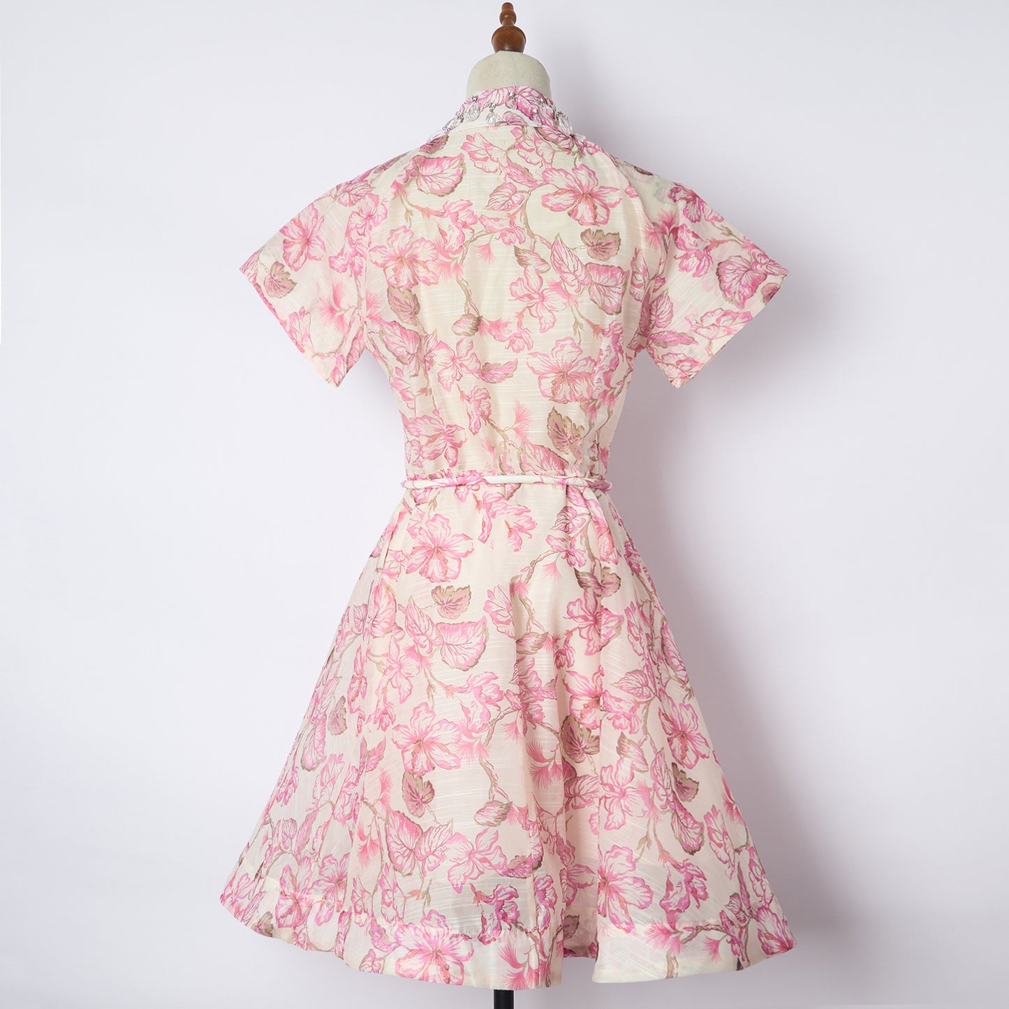 Australian Design Sense Niche Print Delicate Rhinestone Dresses