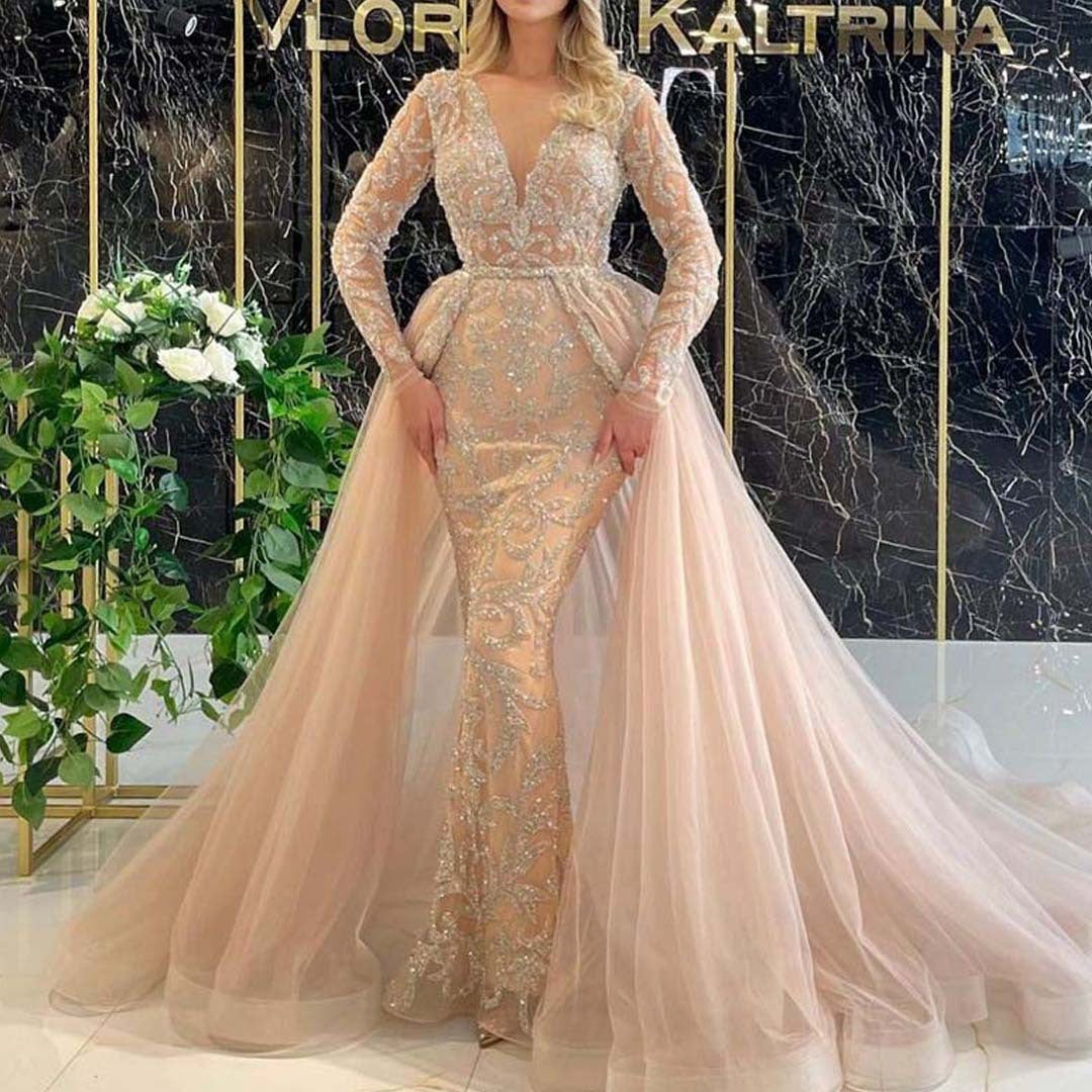 Women's Dress Temperament Bride Trailing French Simplicity Wedding Dresses