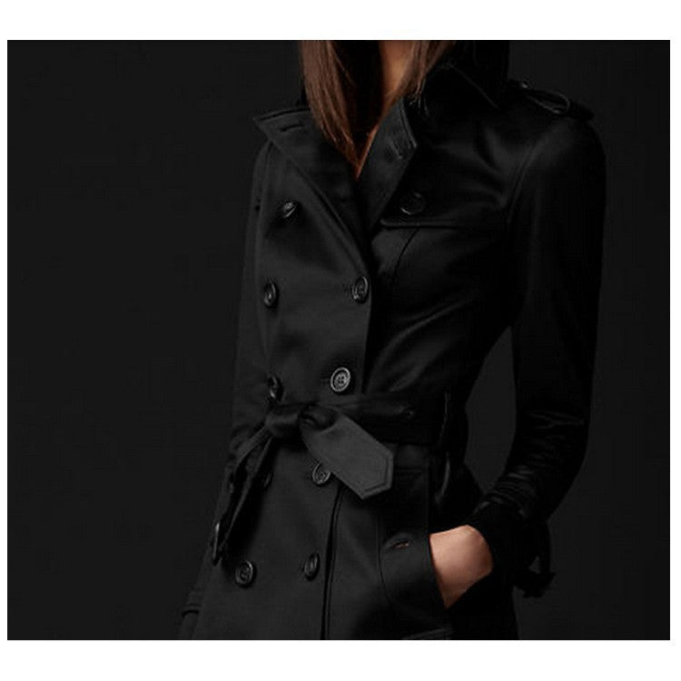 Women's For Fashion Trendy Double-breasted Long Trench Coats